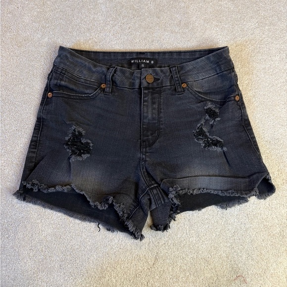 William B Pants - William B Black Denim Shorts Size S